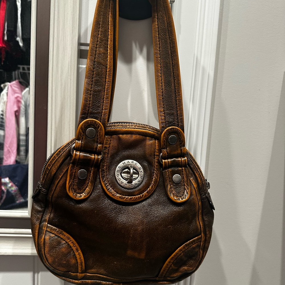 Marc Jacobs Dark Brown Leather Shoulder Bag vintage